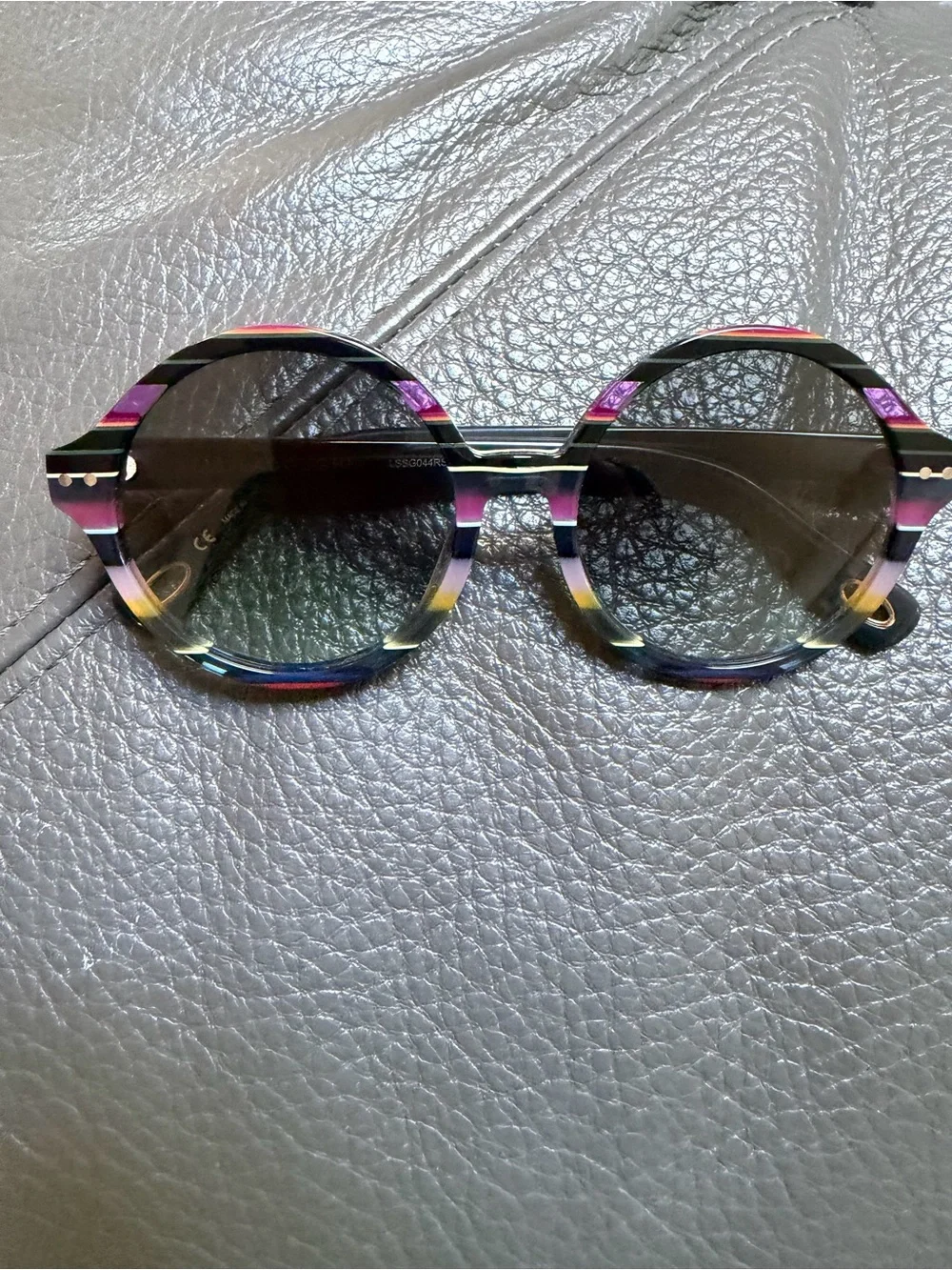 Lele Sadoughi LSSG044RS Round Multicolor Sunglasses